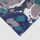 Gemarkeerd Abstract Ontwerp | Blauw groen wit Tissuepapier (Detail)