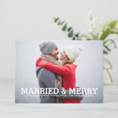 GEMARKEERD EN MERRY | HOLIDAIRE FOTOKAART FEESTDAGENKAART (Staand voorkant)