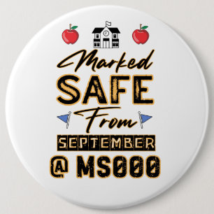 Gemarkeerd Veilig vanaf September Custom Button