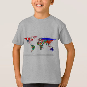 gemarkeerde wereld t-shirt