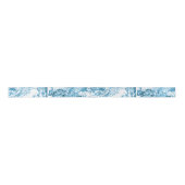 Gemarmerd abstract ontwerp | Blauw en wit Lint (Voorkant)