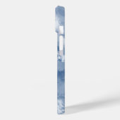 Gemarmerd Blauw Wit Abstract Sky gepersonaliseerd Case-Mate iPhone Case (Achterkant / Links)