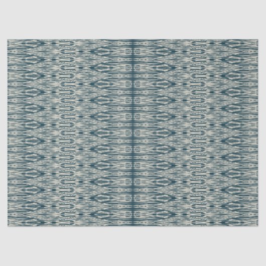 Gemarmerd Ikat geschilderd patroon Tissuepapier (Voorkant)