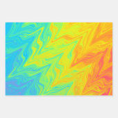  gemarmerd kleurrijk inpakpapier vel (Voorkant 3)