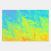  gemarmerd kleurrijk inpakpapier vel (Voorkant)