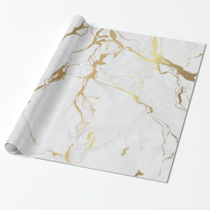 Gemarmerd met goudkorrel cadeaupapier
