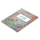 gemarmerd Notitieboek met Monogram (Linkerzijde)