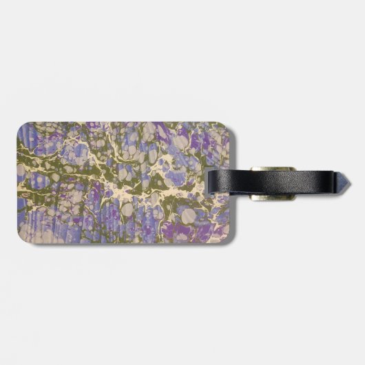 gemarmerd papier bagagelabel (Achterkant horizontaal)