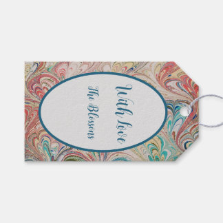 gemarmerd papier gepersonaliseerd geschenk Label Cadeaulabel