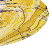 Gemarmerd papier: heldere acryl kunst snijplank (Hoek)