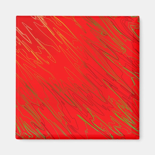 Gemarmerd rood magneet (Voorkant)