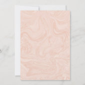 Gemarmerd Roos Elegant Vintage Wedding Kaart (Achterkant)