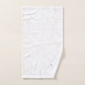 Gemarmerd Roos & Gold LetterMonogrammen Bad Handdoek (Handdoek)
