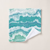 gemarmerd schuimrubber: zee bad handdoek (Wasdoekje)