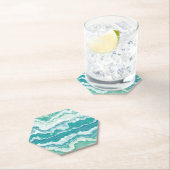 gemarmerd schuimrubber: zee kartonnen onderzetters (Insitu)