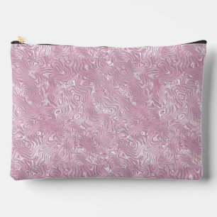 Gemarmerd Zijde Moire Patroon in Stof Roze Etui