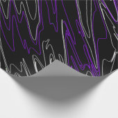 Gemarmerd zwart Paars Cadeaupapier (Hoek)