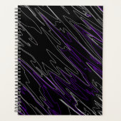 Gemarmerd zwart Paars Planner (Voorkant)