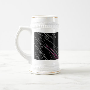 Gemarmerd zwart roze bierpul
