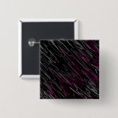 Gemarmerd zwart roze vierkante button 5,1 cm (Voorkant /achterkant)