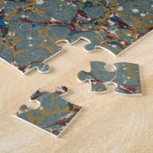 Gemarmerde abstracte schilderij legpuzzel (Zijkant)
