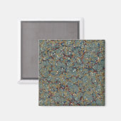 Gemarmerde abstracte schilderij magneet (Voorkant / Achterkant)