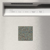 Gemarmerde abstracte schilderij magneet (Insitu (Vaatwasser))