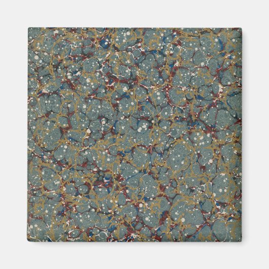 Gemarmerde abstracte schilderij magneet (Voorkant)
