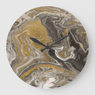 Gemarmerde acryl, natuur-geïnspireerde textuur. grote klok