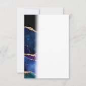 Gemarmerde Agaat Steen Galaxy Glitterende Schitter Bedankkaart (Voorkant)
