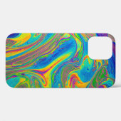 Gemarmerde gegoten verf Case-Mate iPhone case (Achterkant (horizontaal))