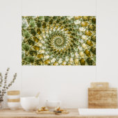 Gemarmerde haaien - Mandelbrot Art Poster (Keuken)