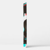 Gemarmerde inkt: vervormde glitch textuur. Case-Mate iPhone case (Achterkant / Rechts)