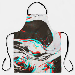 Gemarmerde inkt: vervormde glitch textuur. schort