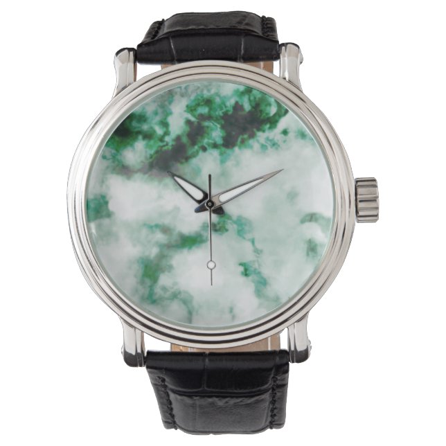 gemarmerde kwarttextuur horloge (Voorkant)