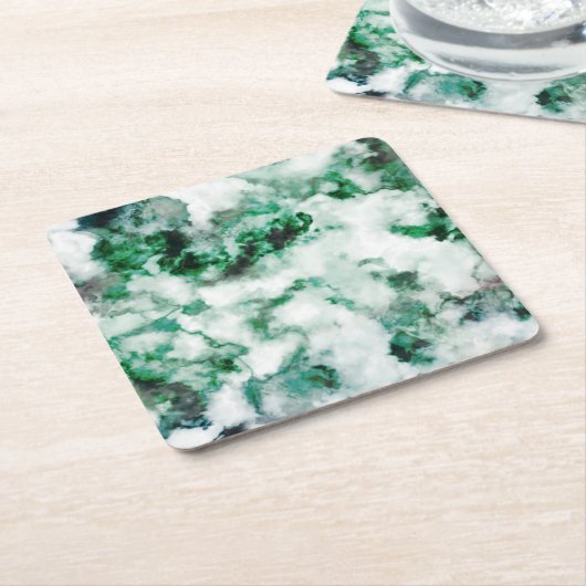 gemarmerde kwarttextuur vierkante kartonnen onderzetter (Schuin)