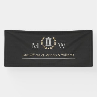 Gemarmerde Monogram Rechtbank Spandoek