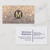 Gemarmerde Monogram Visitekaartje (Voorkant / Achterkant)