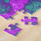 Gemarmerde Neon Legpuzzel (Zijkant)
