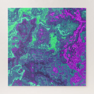 Gemarmerde Neon Legpuzzel