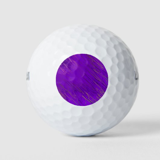 Gemarmerde Paarse Golf Balls Golfballen (Voorkant)