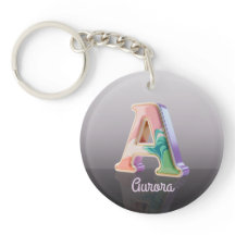 Gemarmerde Pastel Goud Afwerking Letter A