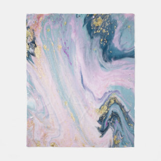 Gemarmerde pastelkleuren, luxe achtergrond. fleece deken