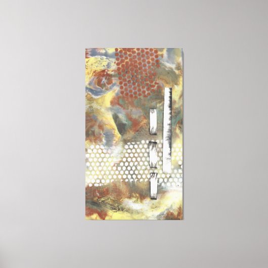Gemarmerde pixels II Canvas Afdruk (Voorkant)