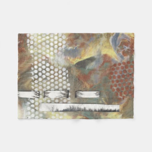 Gemarmerde pixels II Fleece Deken (Voorkant (Horizontaal))