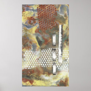 Gemarmerde pixels II Poster