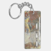 Gemarmerde pixels II Sleutelhanger (Voorkant Links)
