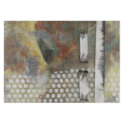 Gemarmerde pixels II Snijplank (Voorkant)