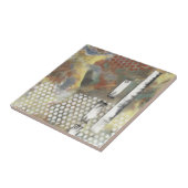 Gemarmerde pixels II Tegeltje (Zijkant)