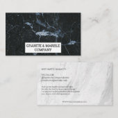gemarmerde plaat | Granietbedrijf Visitekaartje (Voorkant / Achterkant)